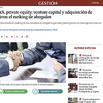 M&A, private equity, venture capital y adquisicin de activos: el ranking de abogados